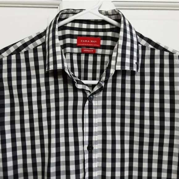 Zara Button Up Shirt Mens Medium - Picture 4 of 16